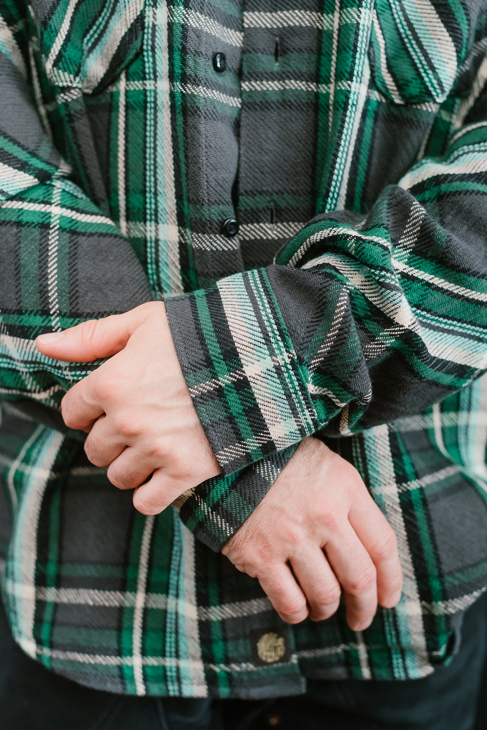 Bryson Check Flannel - Black, Green, White, Turquoise