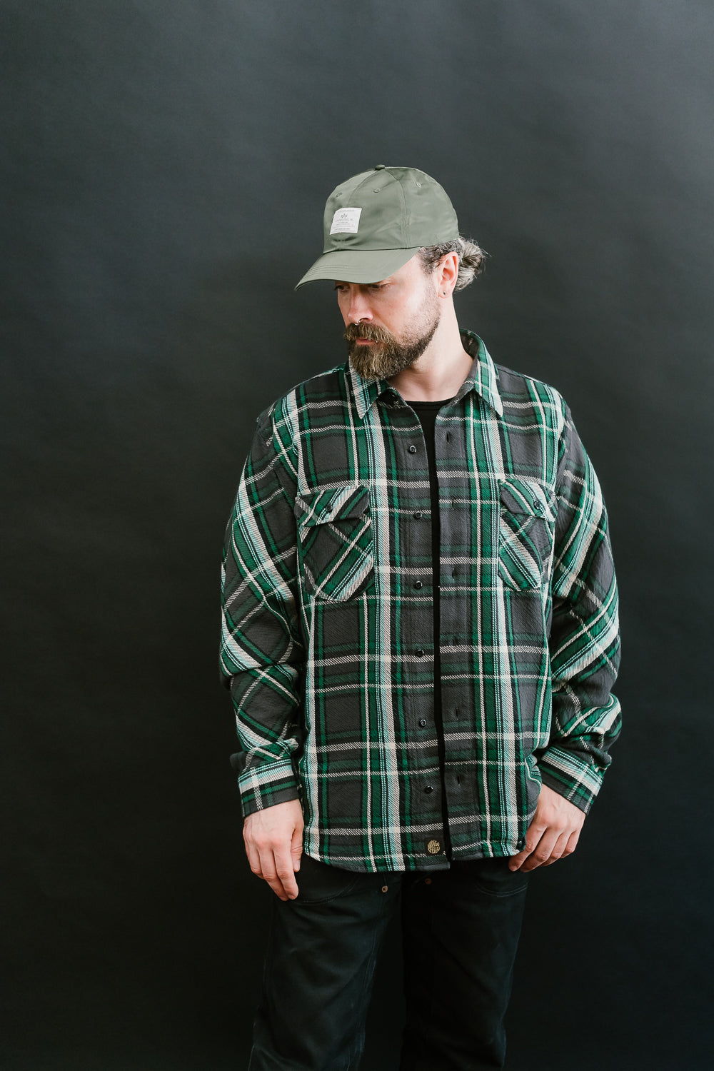 Bryson Check Flannel - Black, Green, White, Turquoise