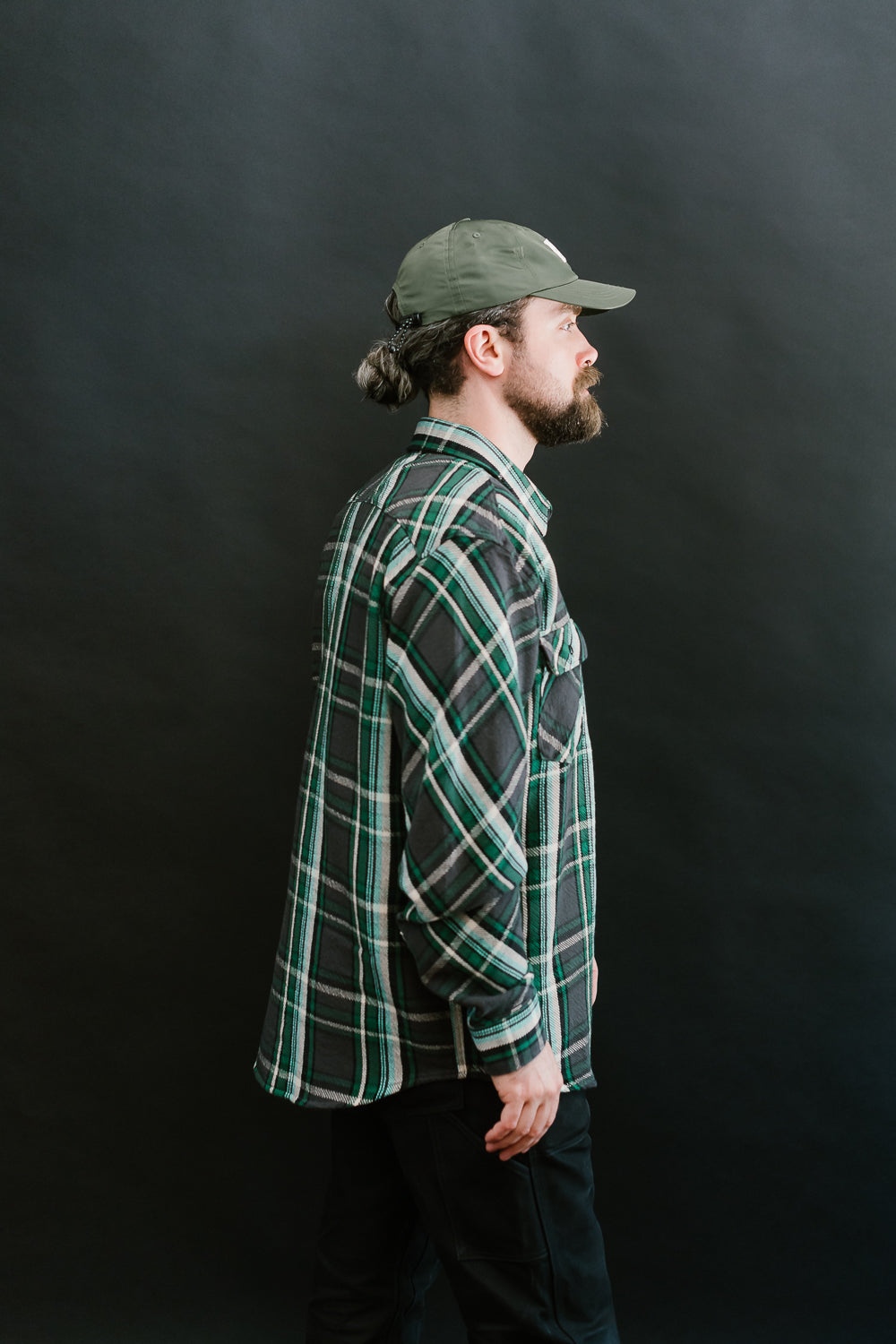 Bryson Check Flannel - Black, Green, White, Turquoise