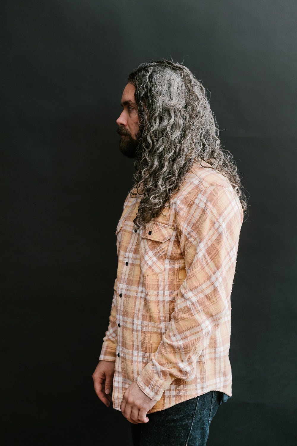 Bryson Check Flannel - Sunfaded Ochre