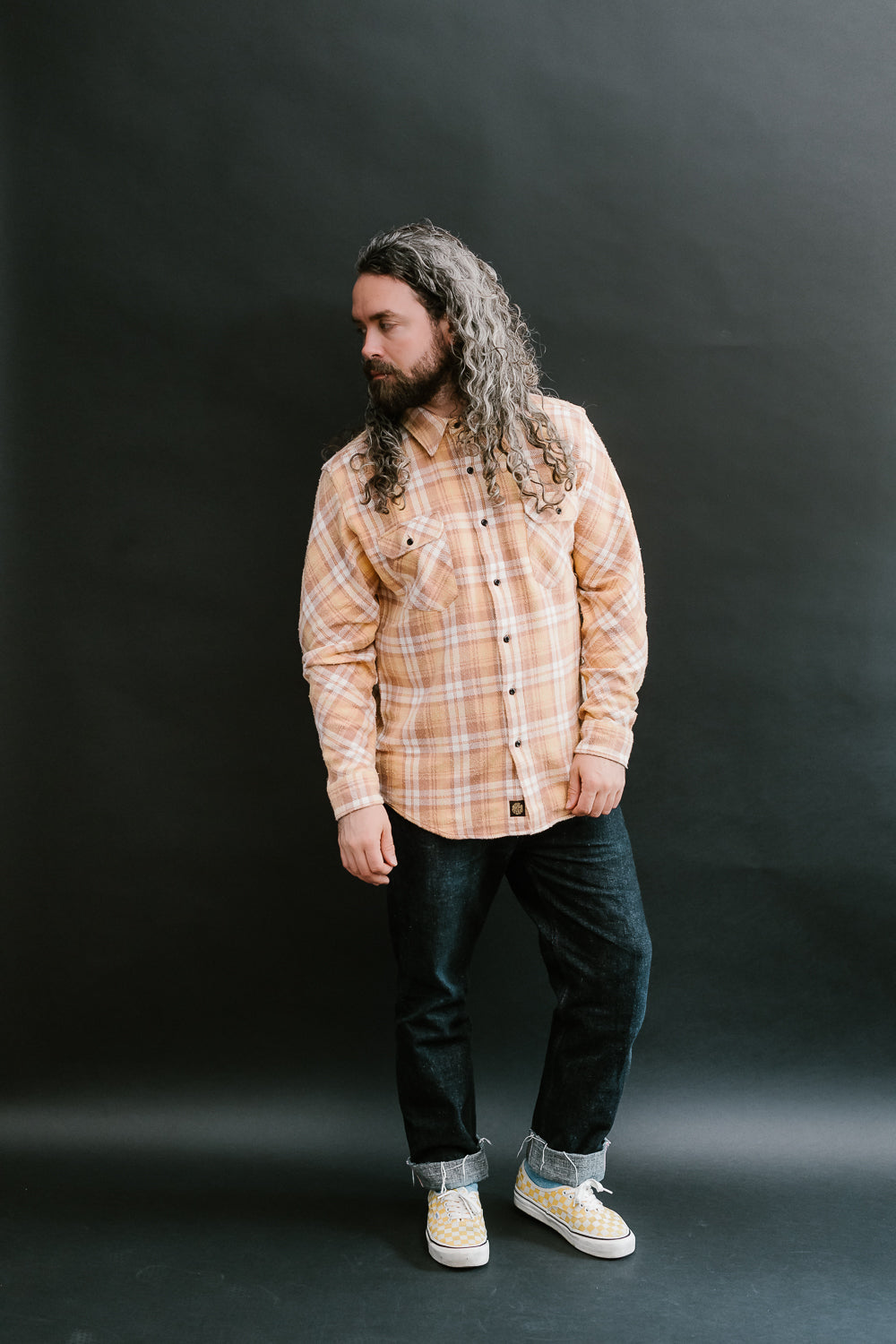 Bryson Check Flannel - Sunfaded Ochre