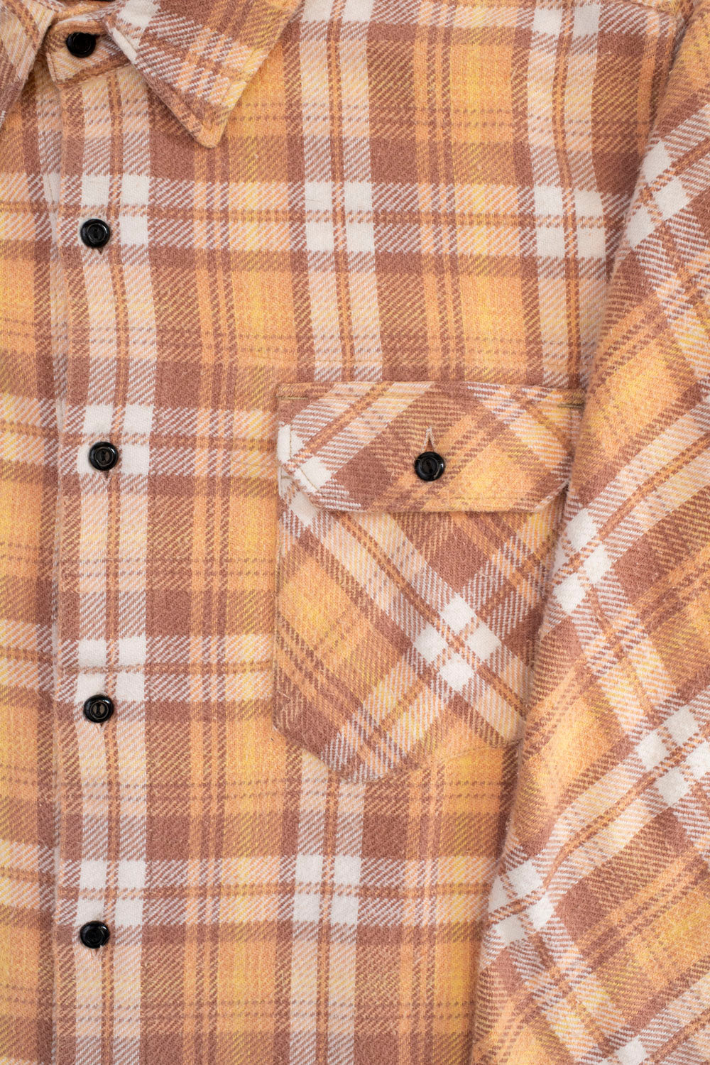 Bryson Check Flannel - Sunfaded Ochre