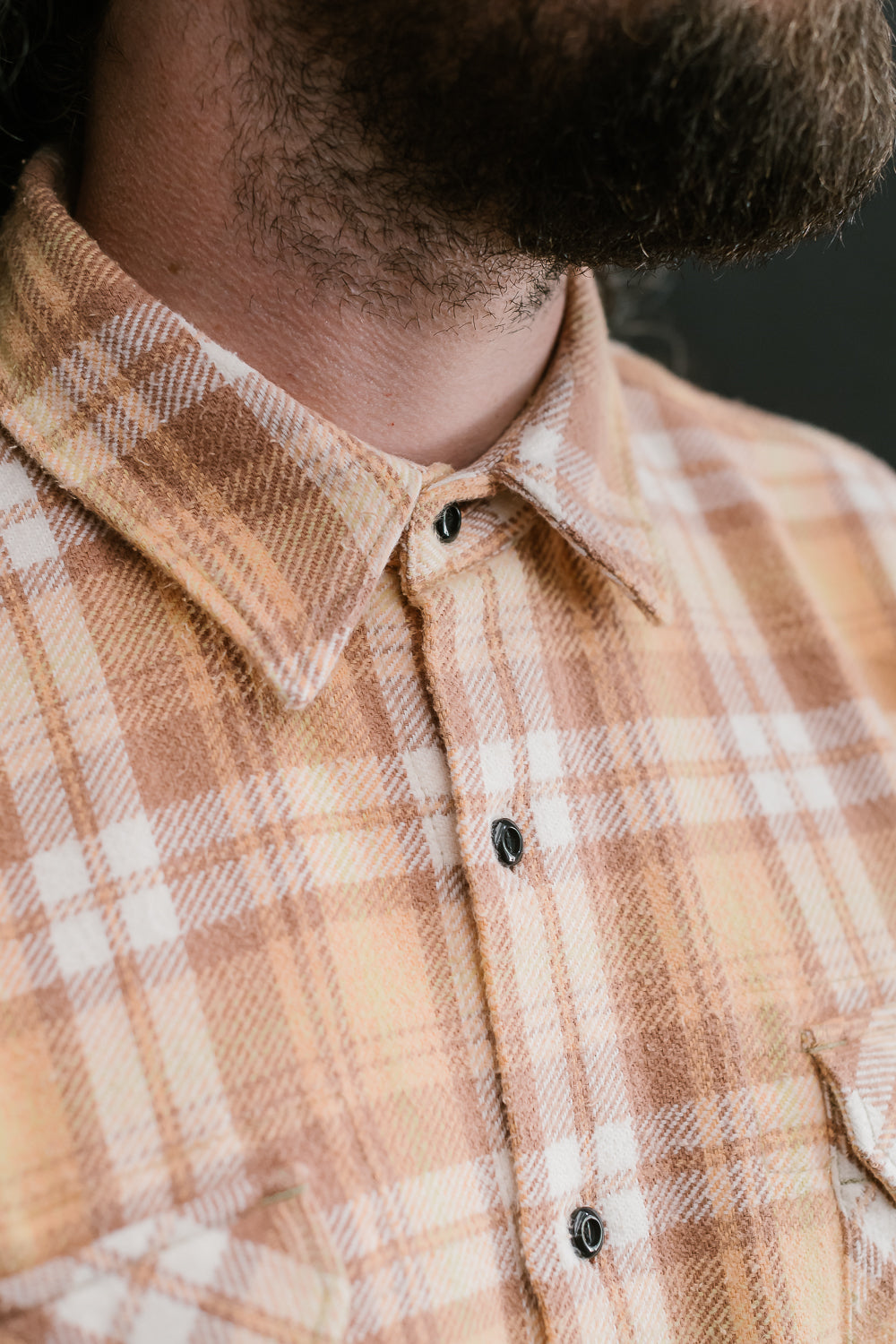 Bryson Check Flannel - Sunfaded Ochre