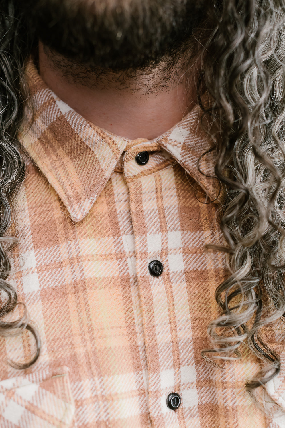 Bryson Check Flannel - Sunfaded Ochre