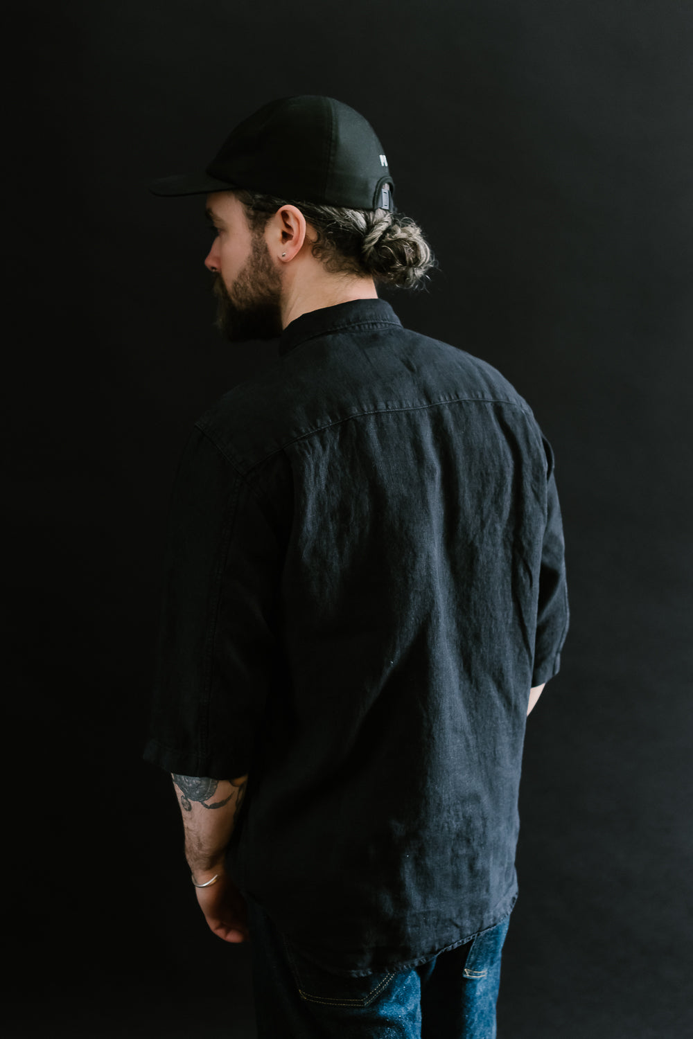 Delray Linen Shirt - Black