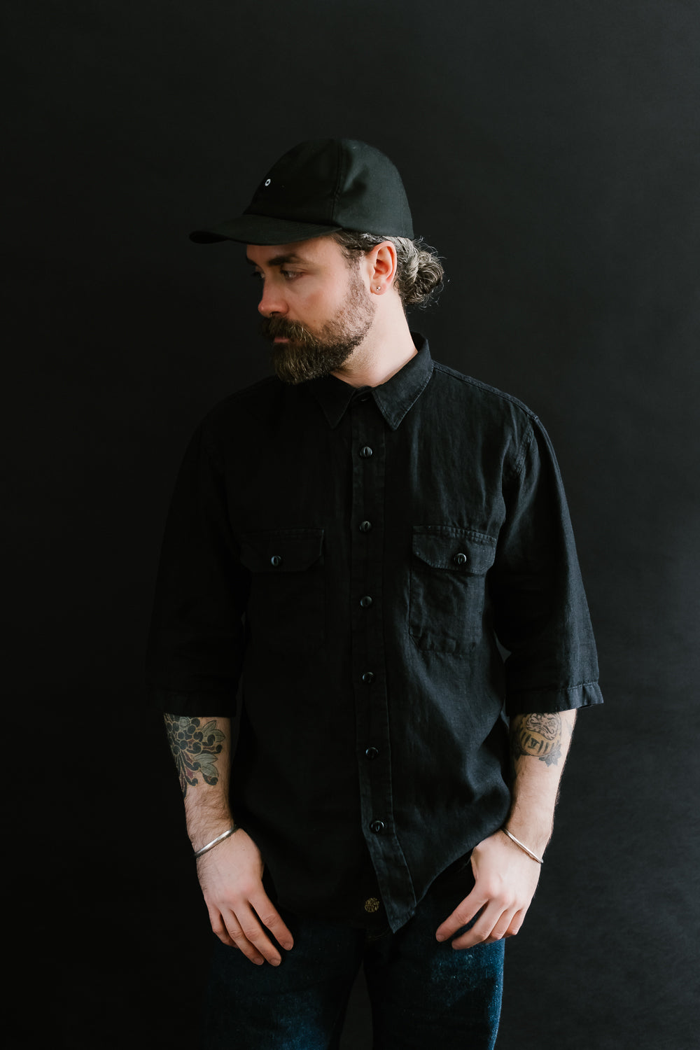 Delray Linen Shirt - Black