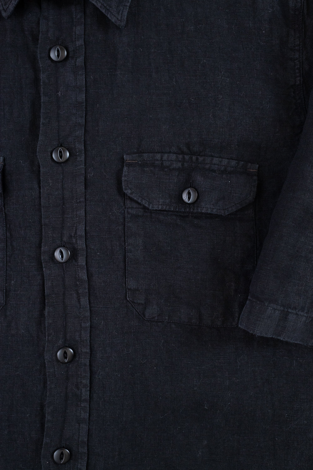 Delray Linen Shirt - Black