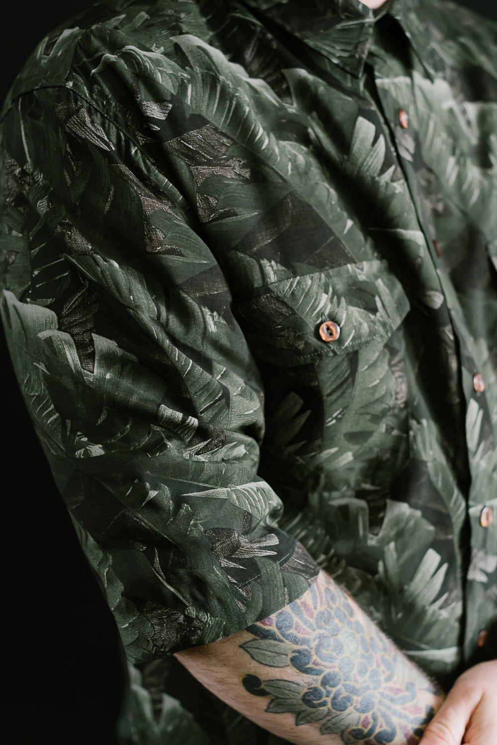 Delray Rayon Shirt - Hawaii Camo