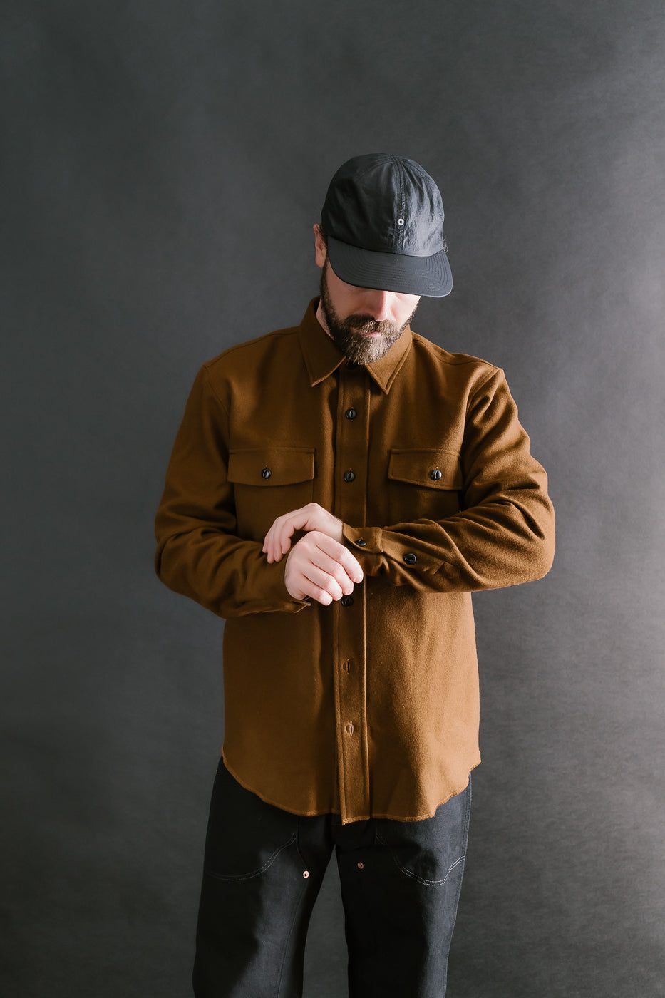 Iconic Shirt Melton Wool -  Beige