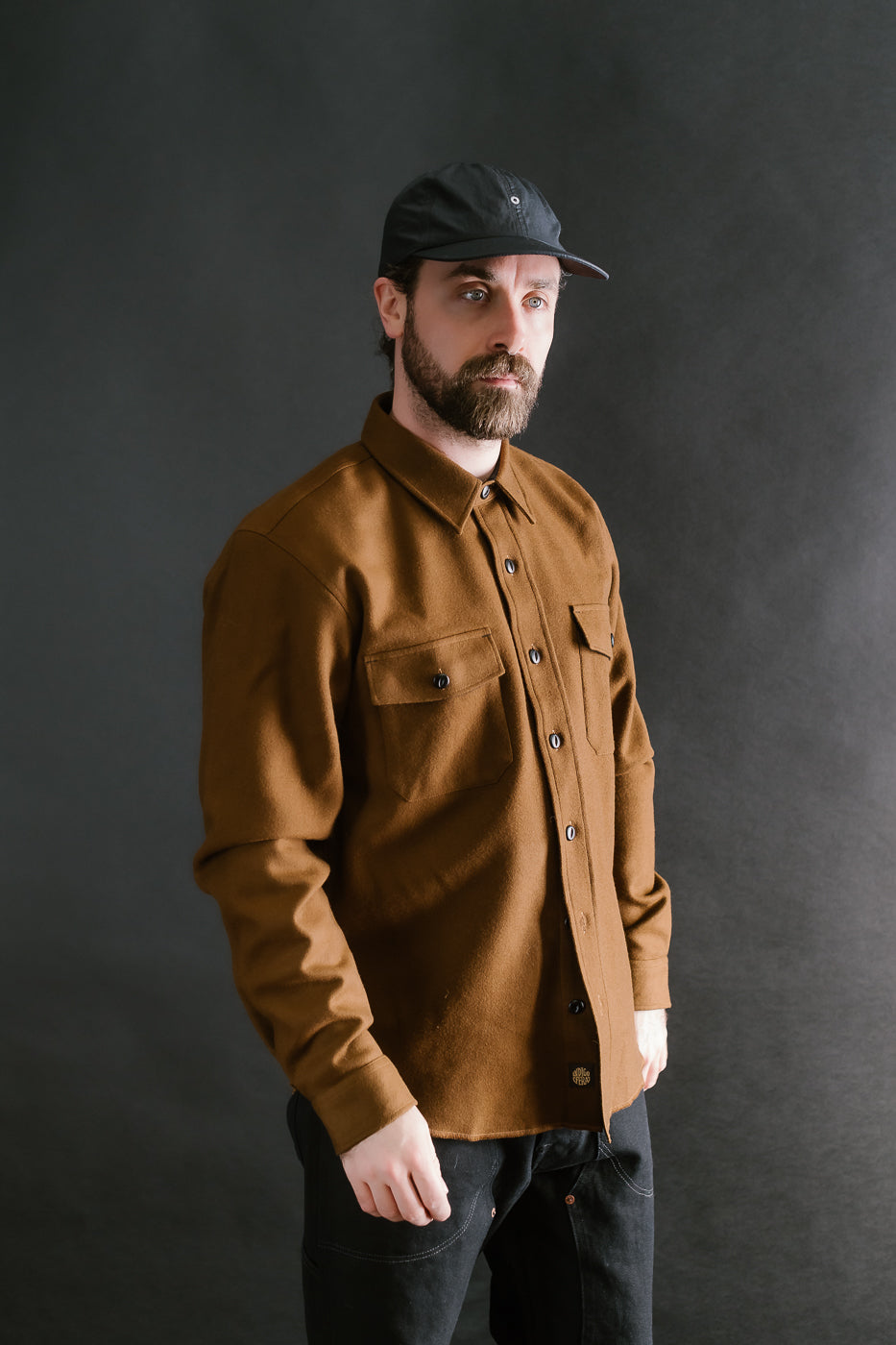 Iconic Shirt Melton Wool -  Beige