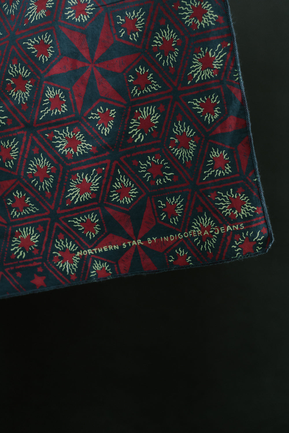 North Star Bandana - Navy, Rust, Green