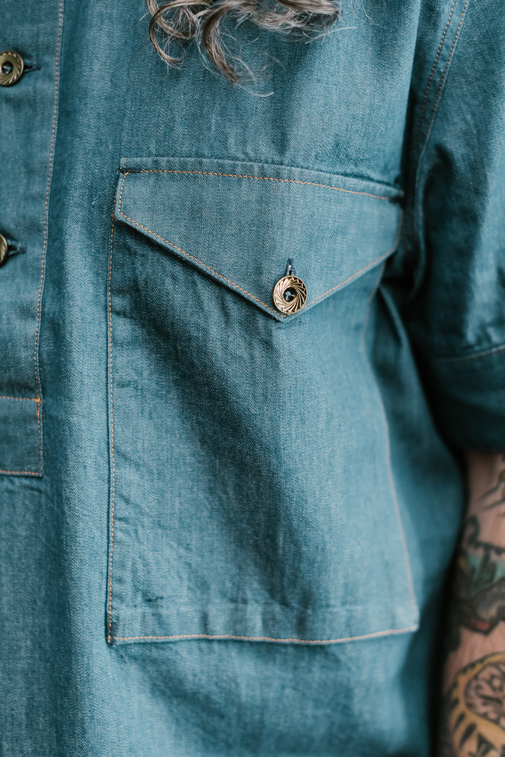 Teeter Shirt Cordova Denim - Petrol