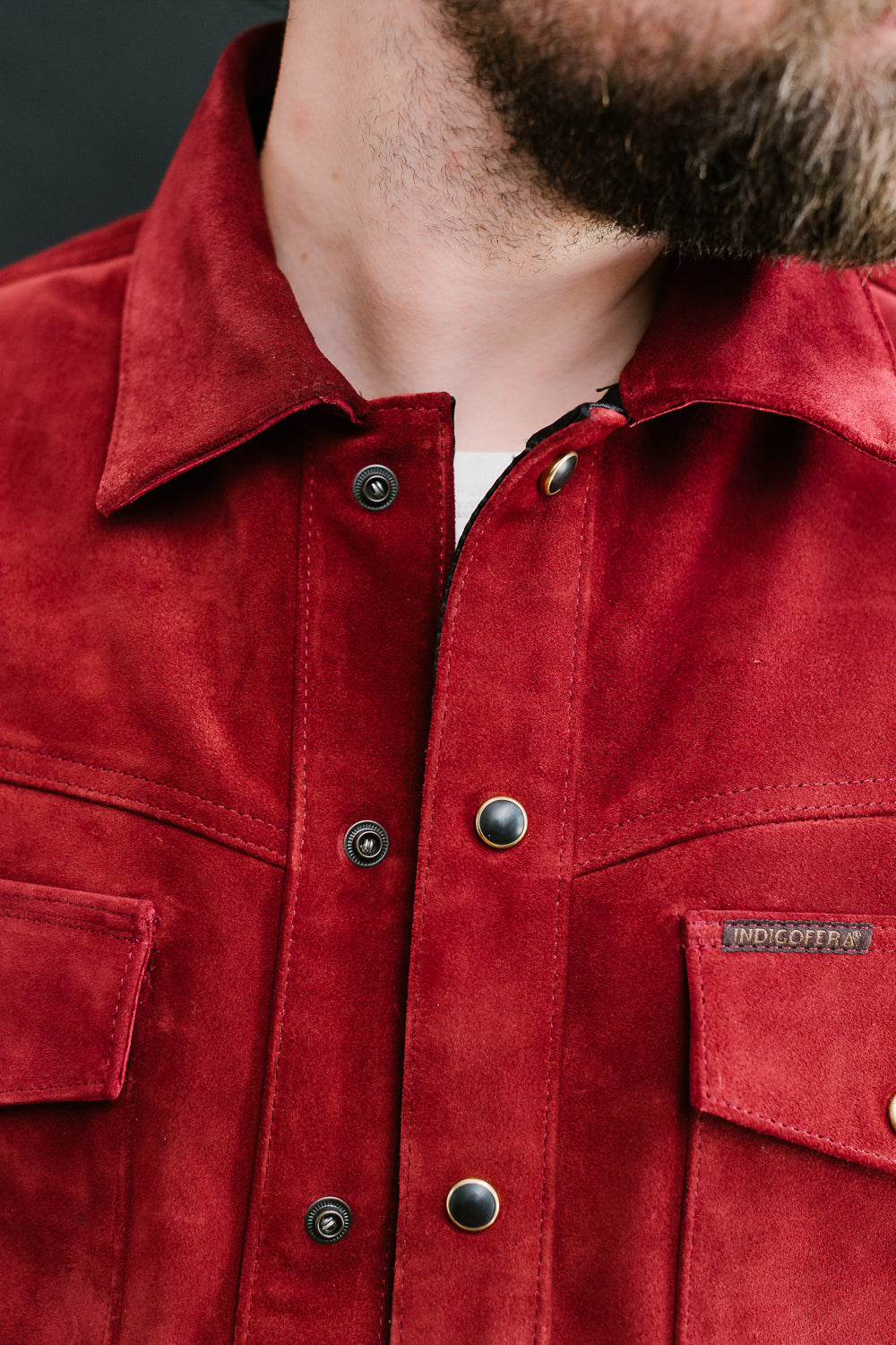 The Austin Shirt - Burgundy Nubuck