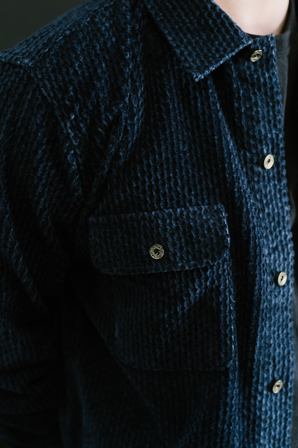 Webster Shirt Dobby Corduroy - Navy