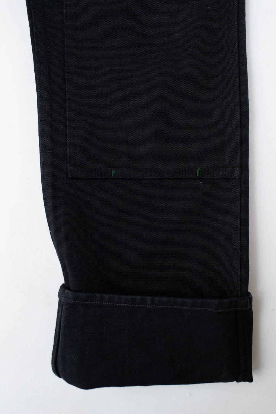 13oz - Wendell Double Knee Pant Smithson Canvas - Rinsed Black