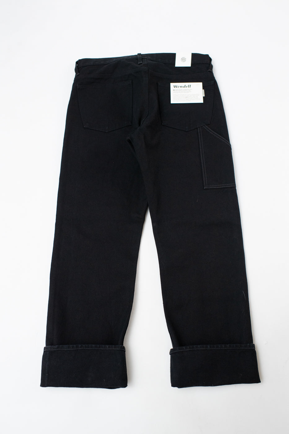 13oz - Wendell Double Knee Pant Smithson Canvas - Rinsed Black