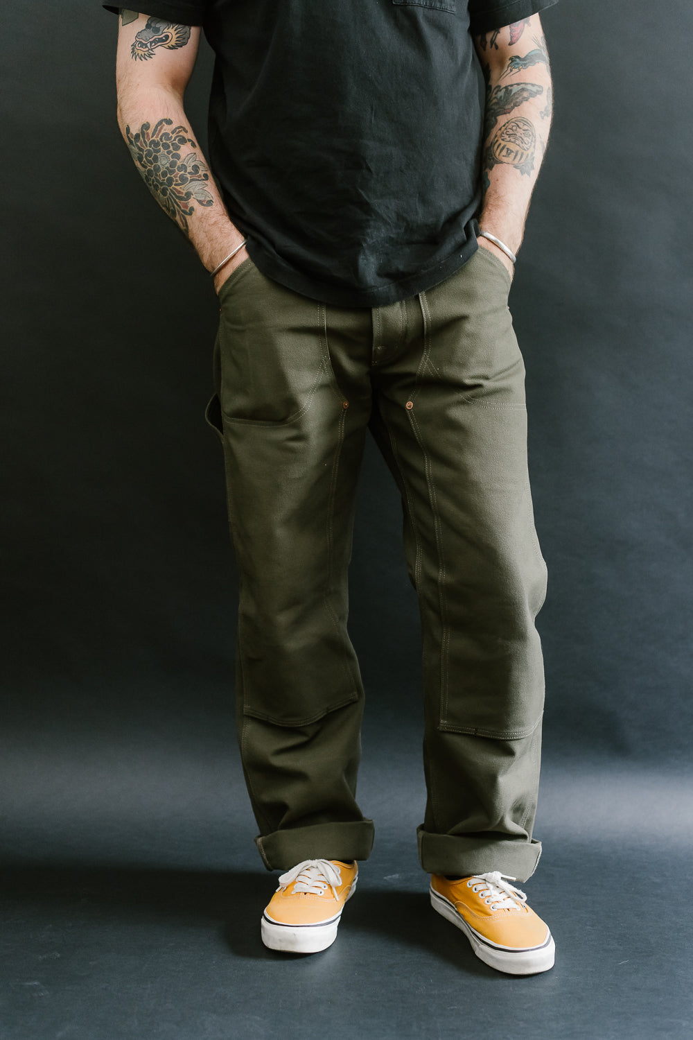 13oz - Wendell Double Knee Pant - Desert Moss