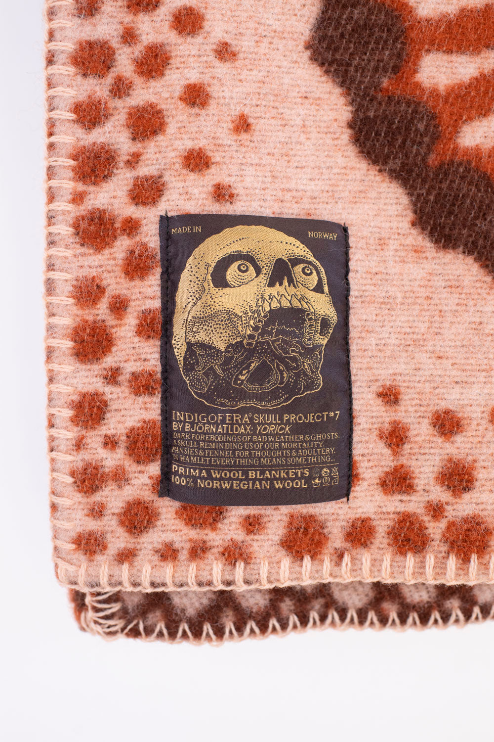 Yorick Blanket - Pink, Rust, Brown