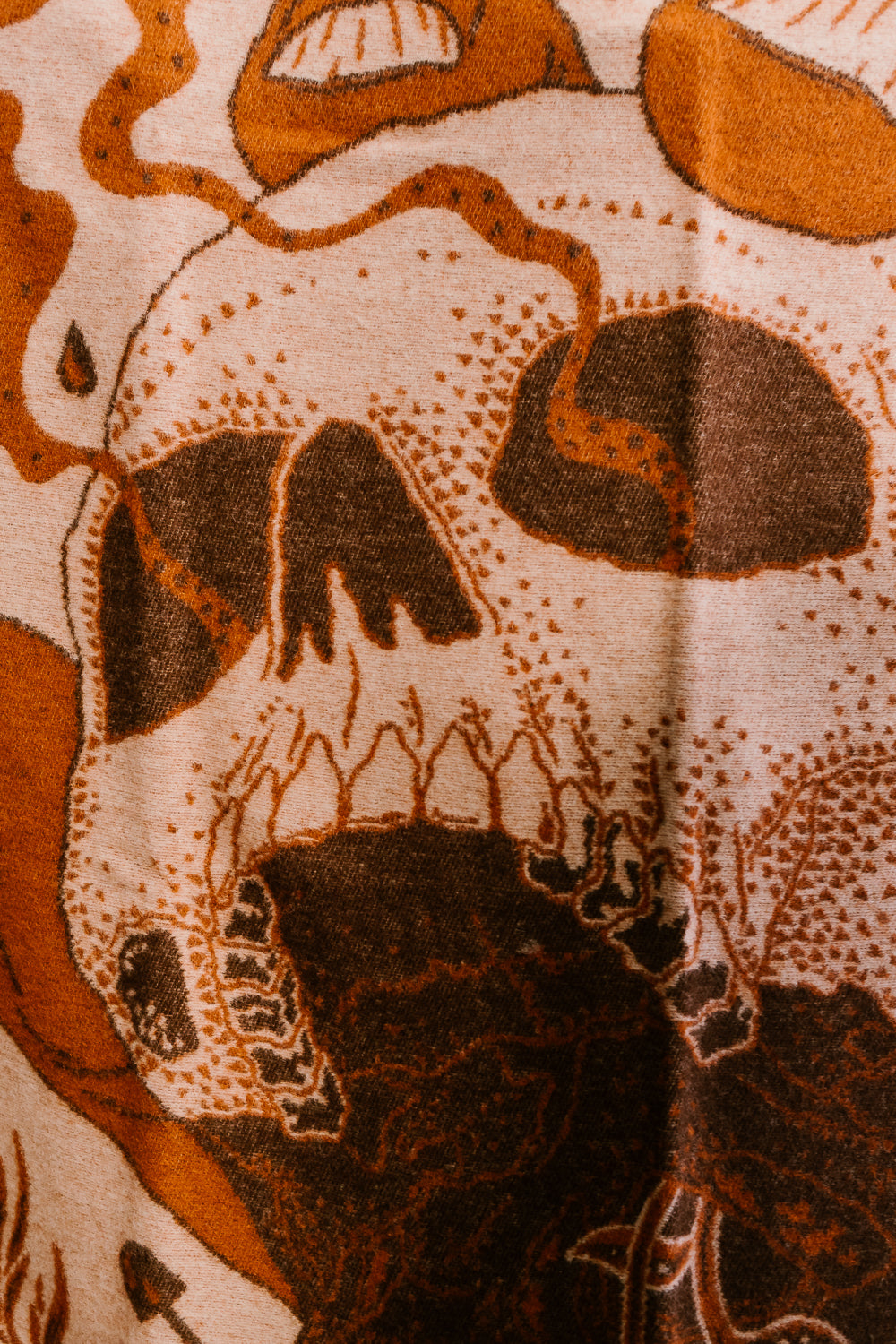 Yorick Blanket - Pink, Rust, Brown