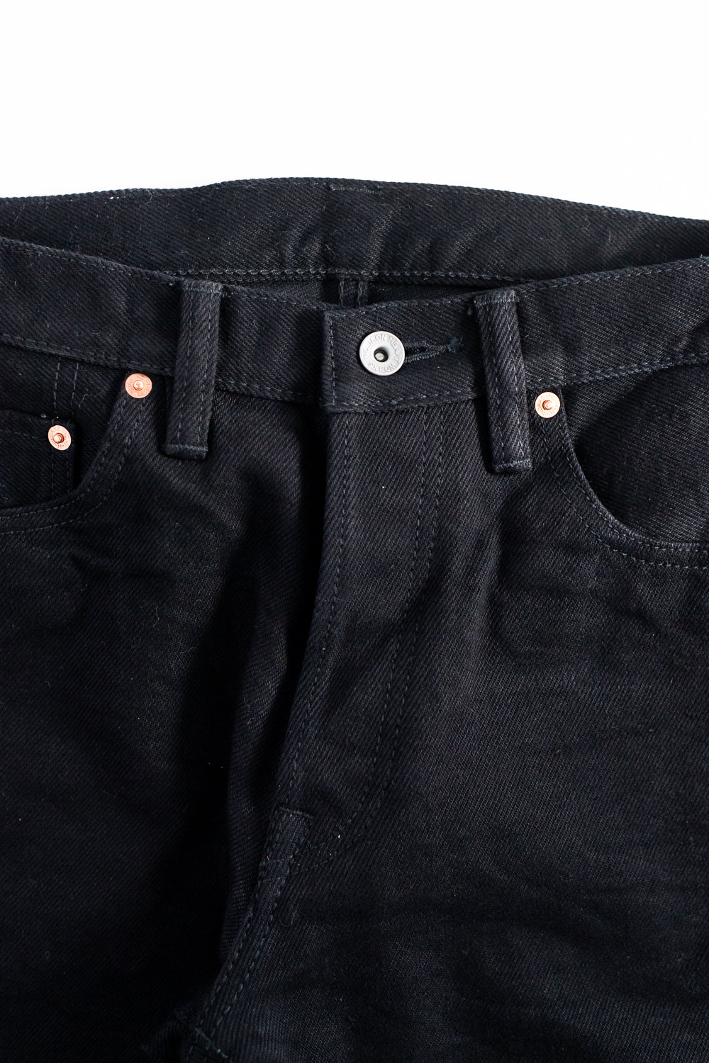 IH-634S-SBG - 21oz Selvedge Denim Straight Cut - Superblack (Fades to Grey)