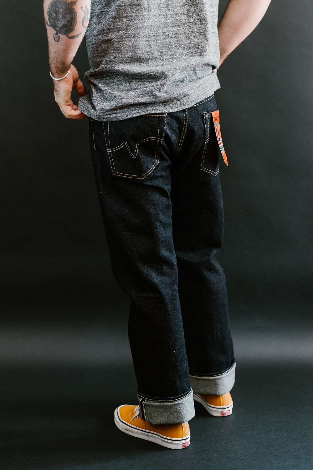 IH-634S-142 - 14oz Selvedge Denim Straight Cut Jeans - Indigo