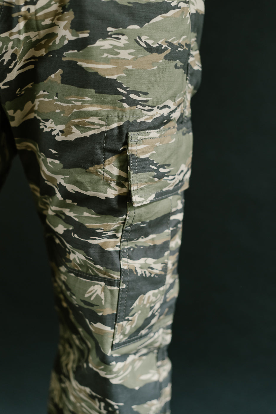 IH-737-TSC - 10oz Sateen Camouflage Cargo Pants - Tiger Stripe