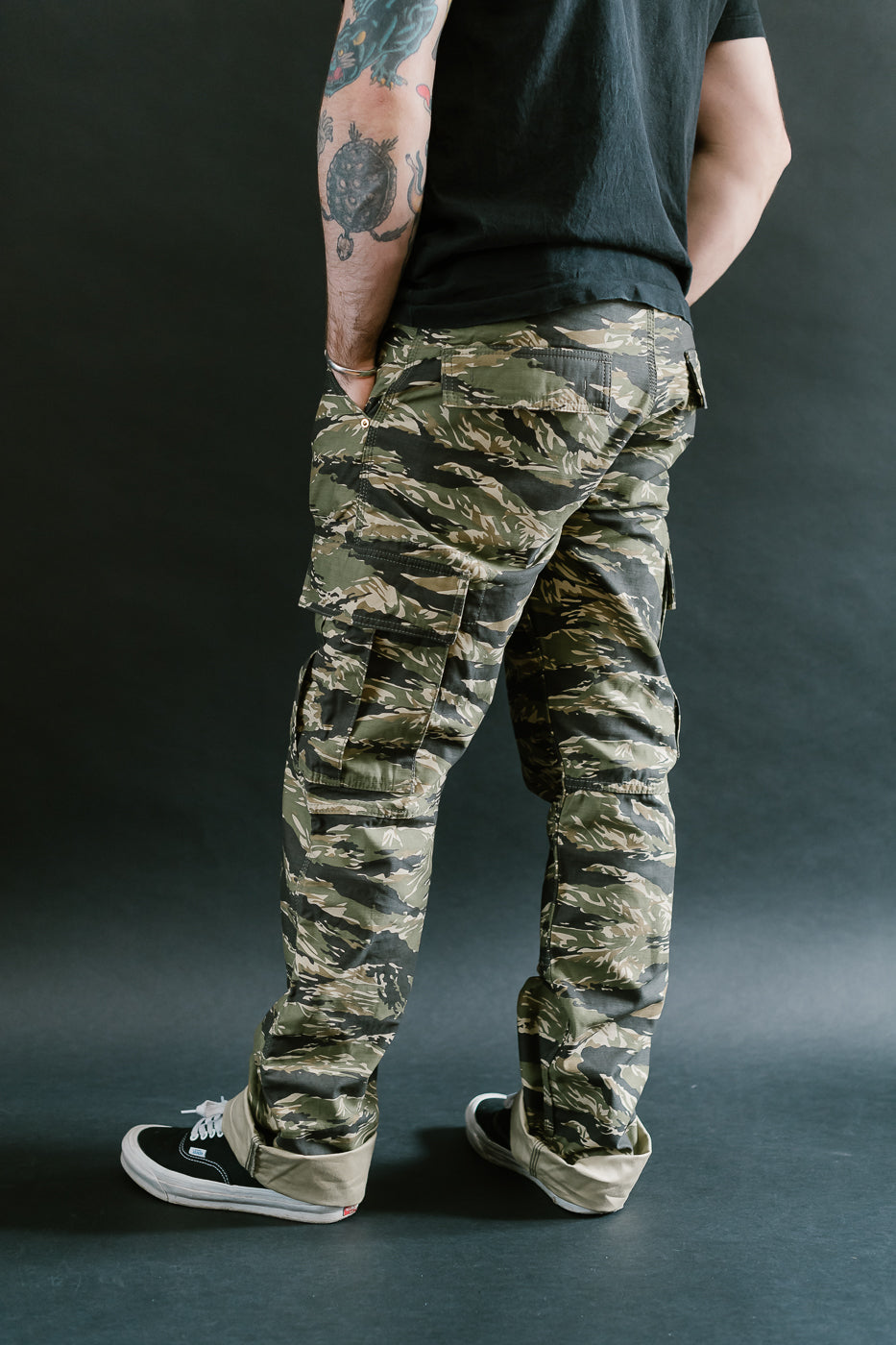 IH-737-TSC - 10oz Sateen Camouflage Cargo Pants - Tiger Stripe