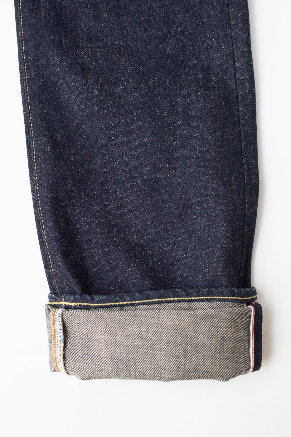 IH-888S-18 - 18oz Vintage Selvedge Denim Medium/High Rise Tapered Cut Jeans - Indigo