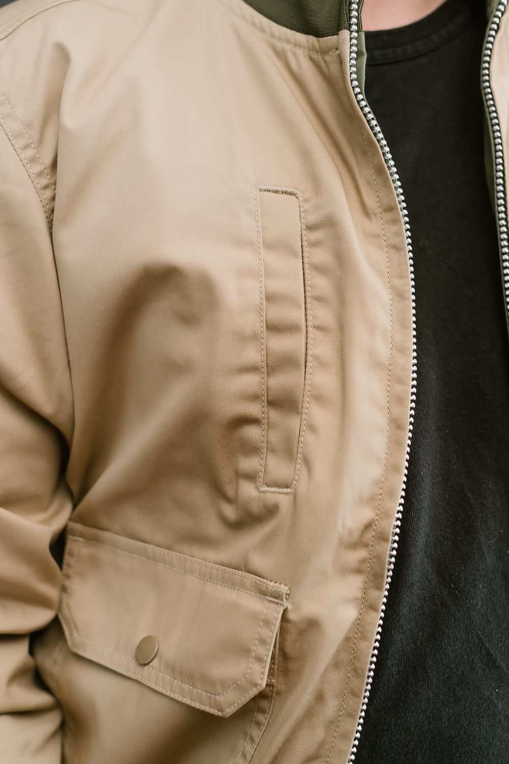 IHJ-130-OLV-NP - Reversible Tanker Jacket - Olive