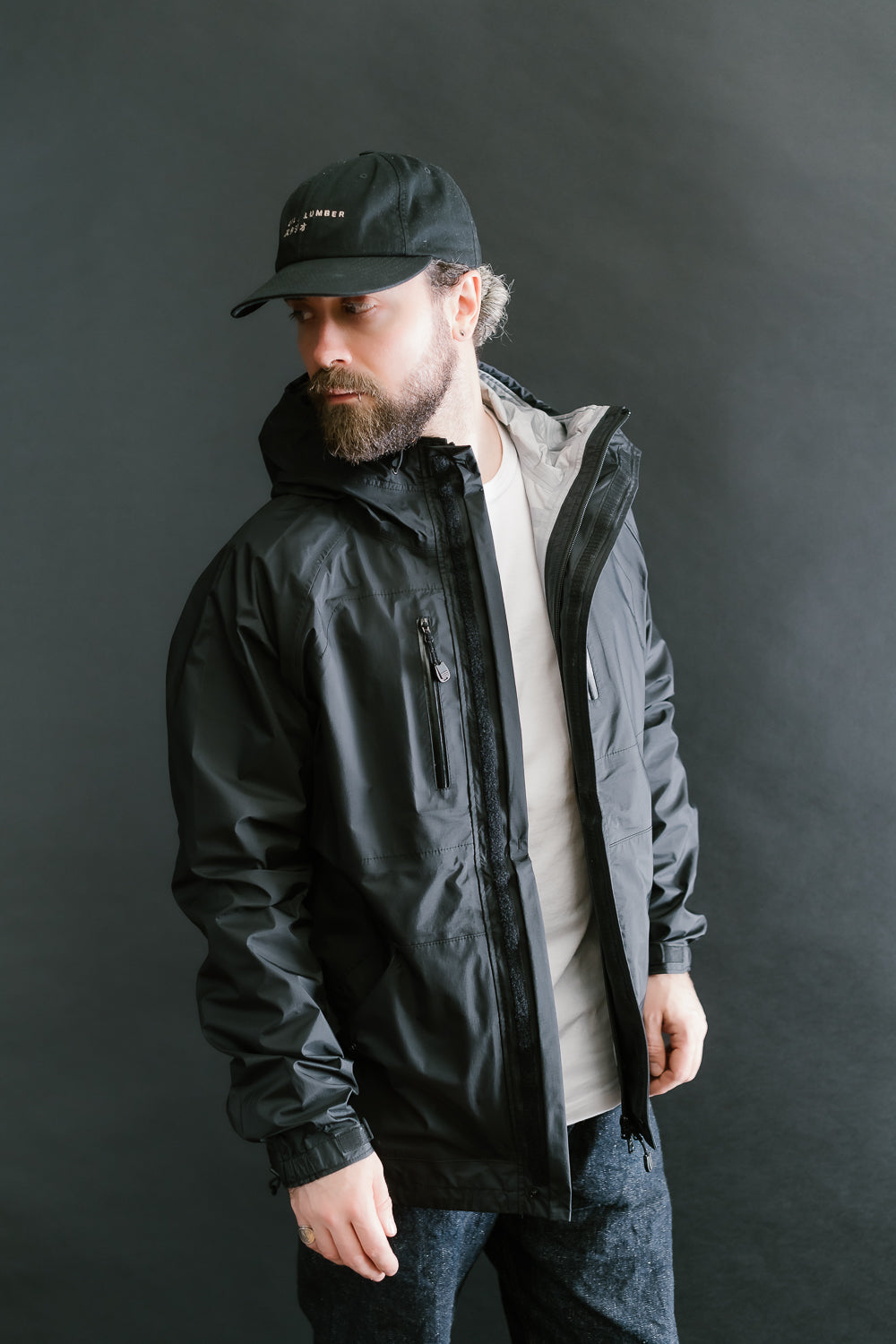 IHJ-136-BLK - Waterproof Jacket - Black