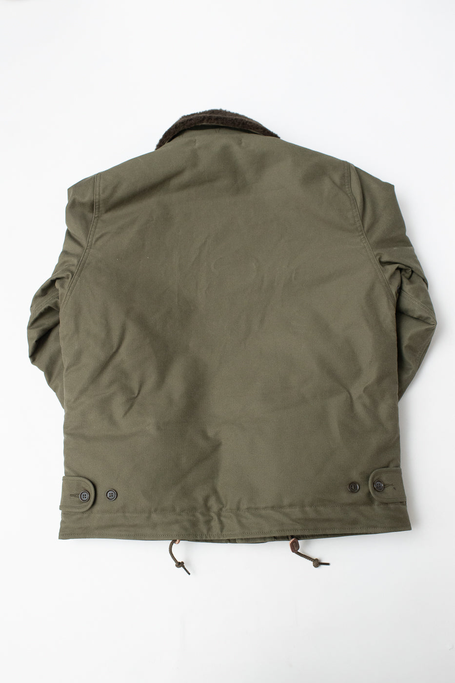 IHM-37-GRN - Oiled Whipcord N1 Deck Jacket - Army Green