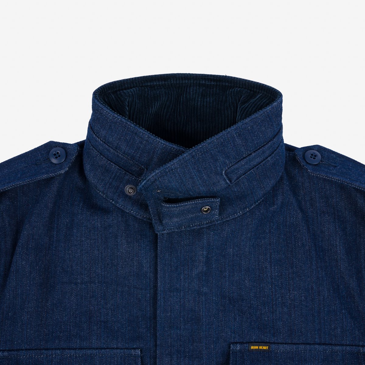 IHM-42-IND - 16oz Selvedge Denim M65 Field Jacket - Natural Indigo