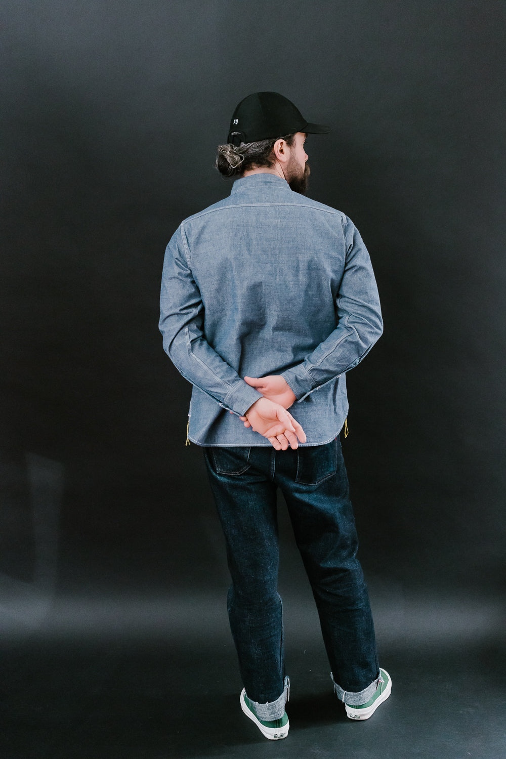 IHSH-21-BLU - 10oz Selvedge Chambray Work Shirt - Blue