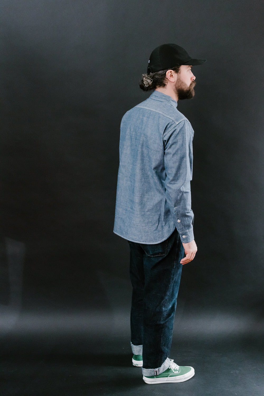 IHSH-21-BLU - 10oz Selvedge Chambray Work Shirt - Blue