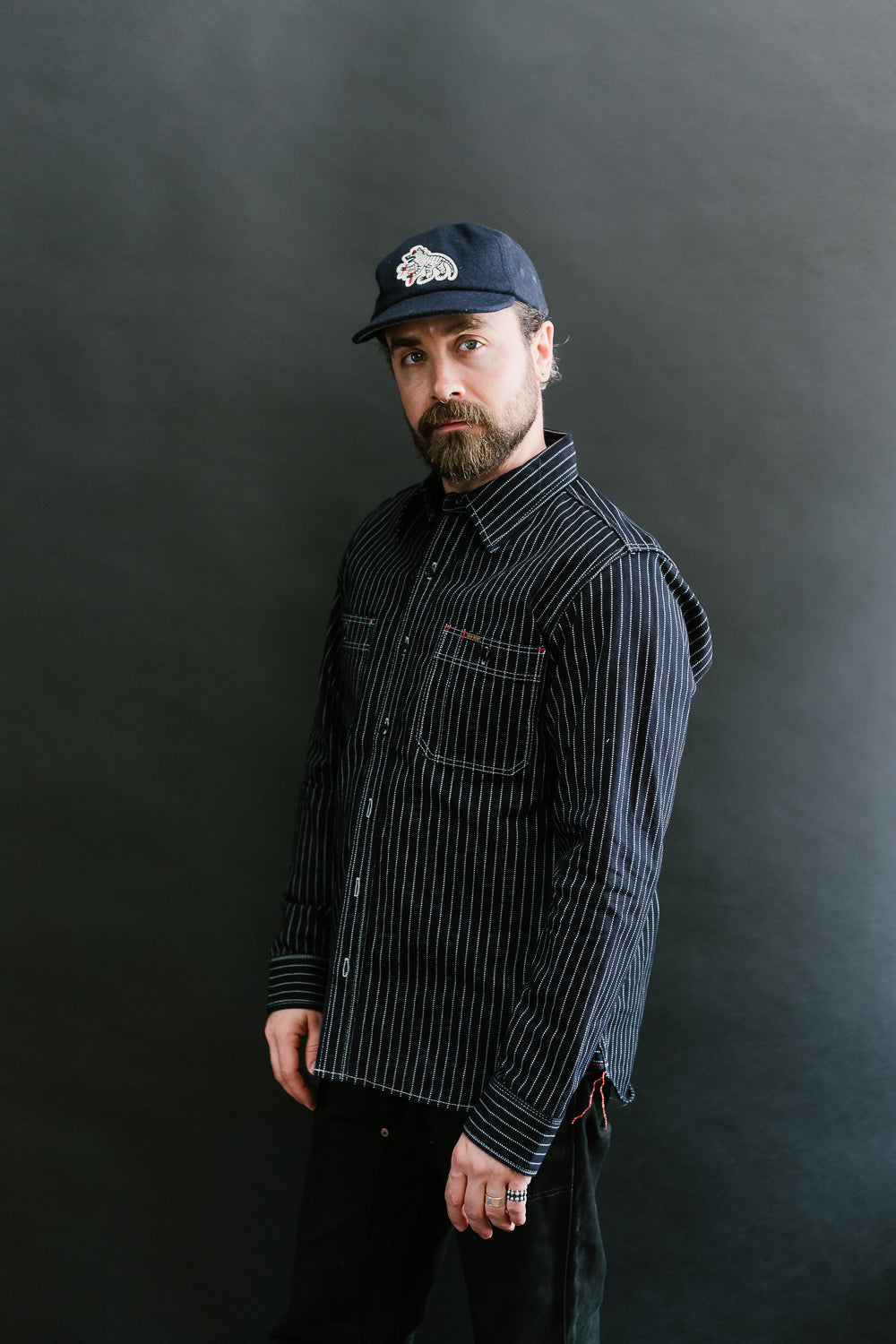 IHSH-266-IND - 12oz Wabash Work Shirt - Indigo