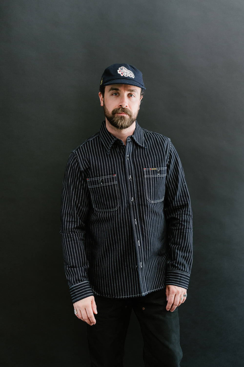 IHSH-266-IND - 12oz Wabash Work Shirt - Indigo