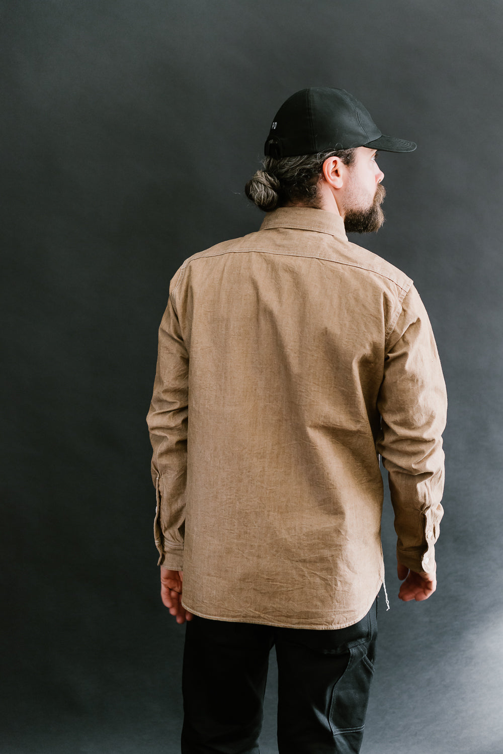 IHSH-363-MOC - 10oz Organic Chambray Work Shirt - Mocha