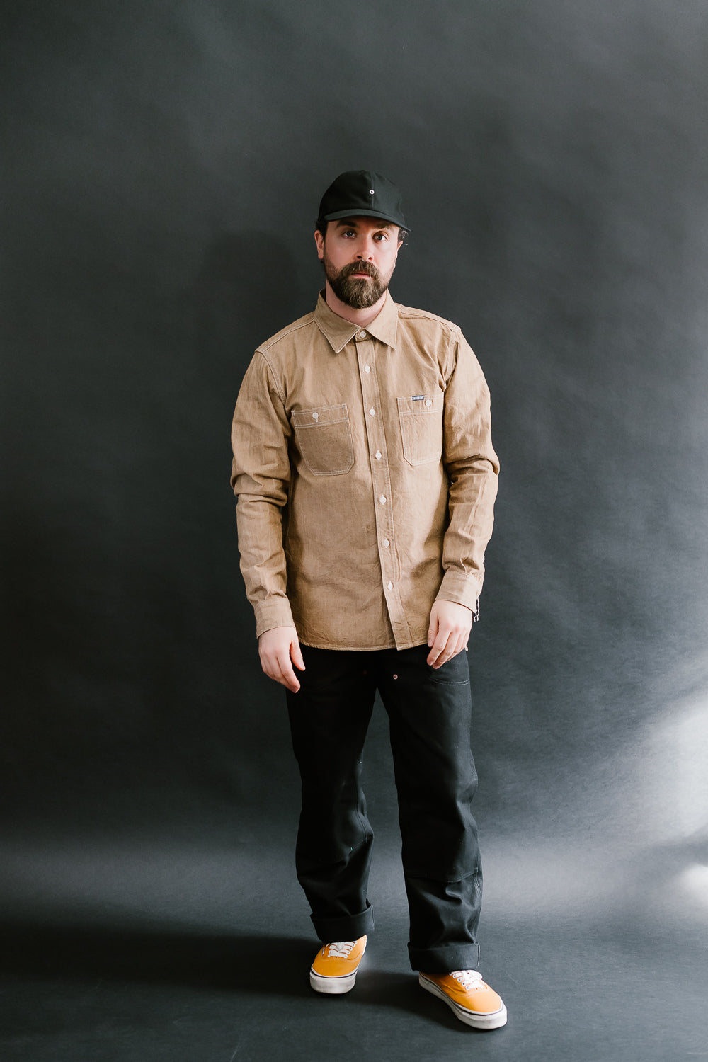 IHSH-363-MOC - 10oz Organic Chambray Work Shirt - Mocha