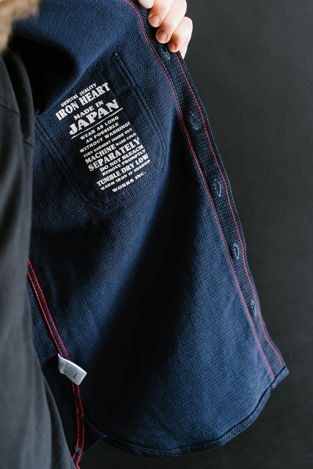 IHSH-380-IND - 12oz Dobby Cloth Work Shirt - Indigo