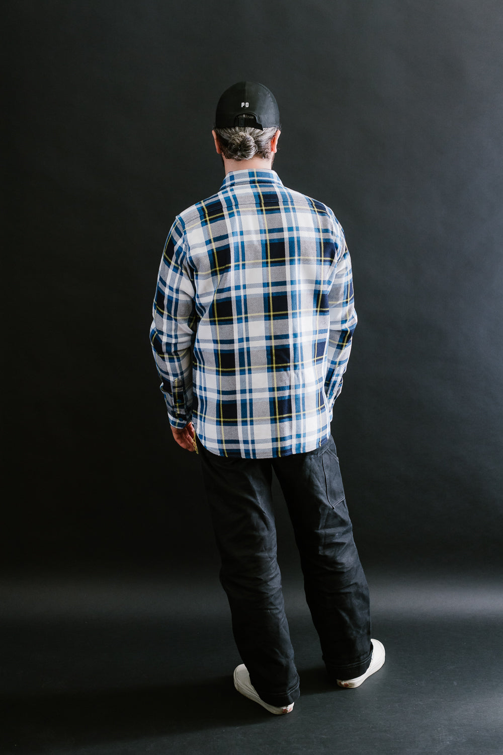 IHSH-382-BLU - 9oz Selvedge American Check Work Shirt - Blue