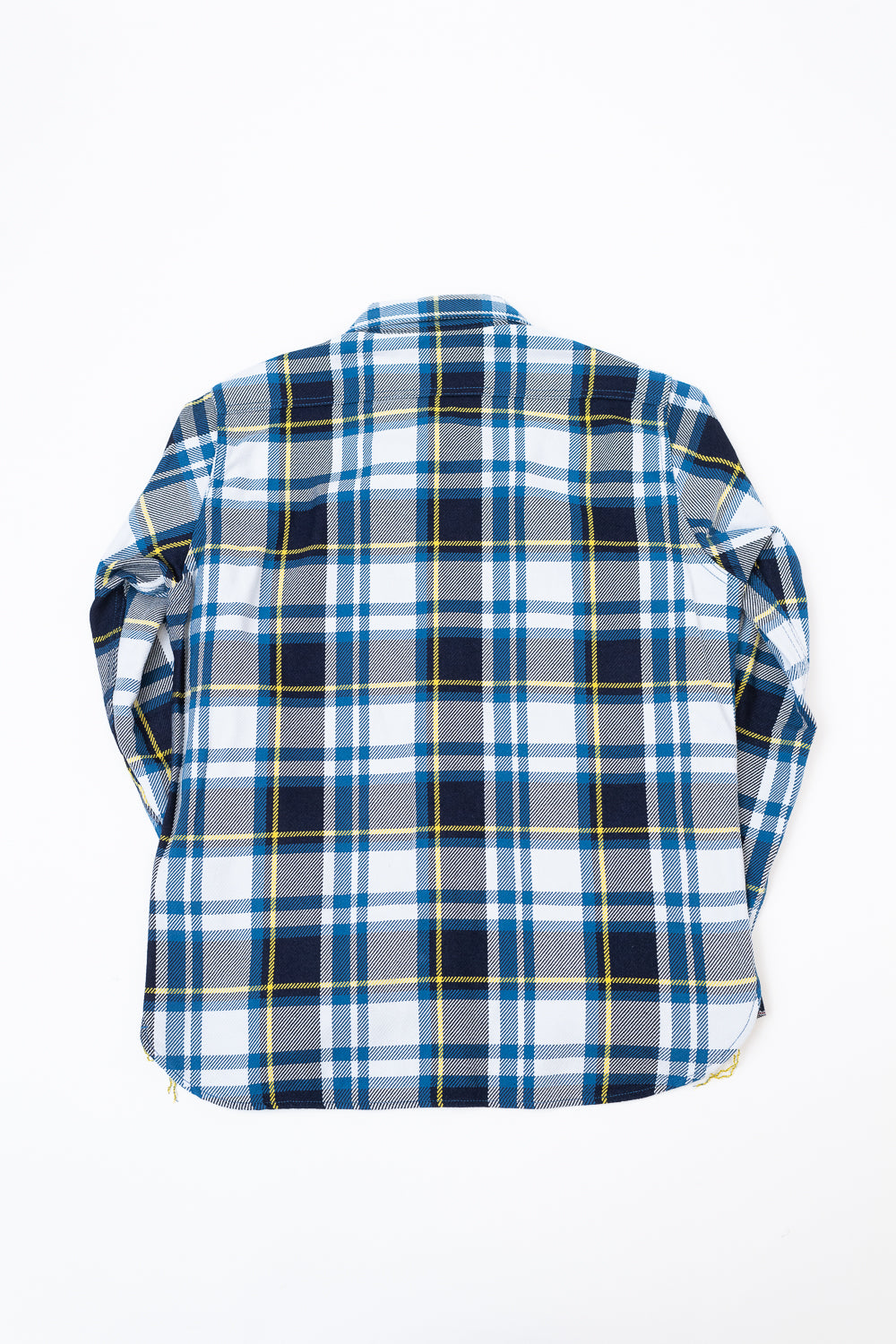 IHSH-382-BLU - 9oz Selvedge American Check Work Shirt - Blue