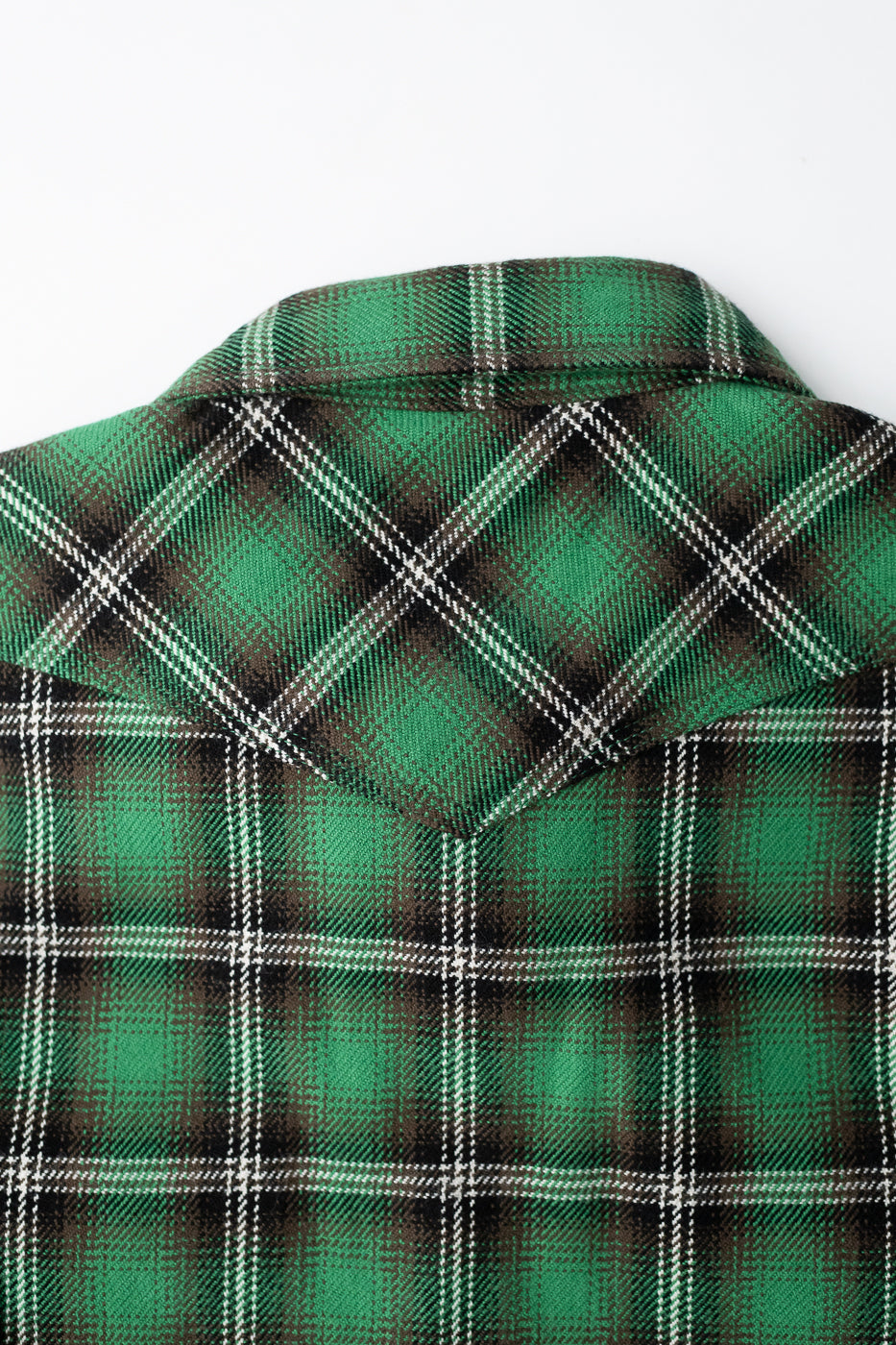 IHSH-405-GRN - 12oz Ultra Heavy Flannel Check Western Shirt - Green