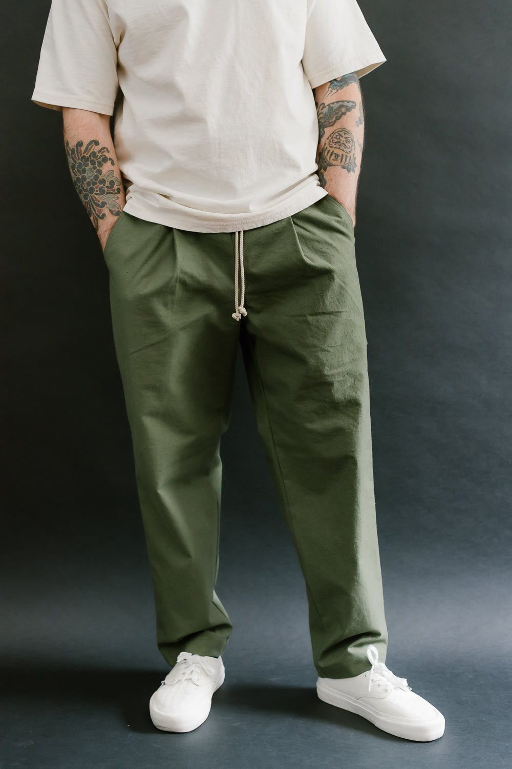 Back Nep Ump Pants - 20 Khaki