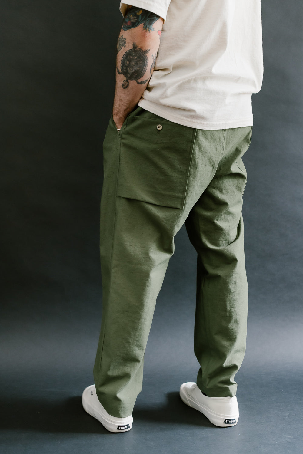 Back Nep Ump Pants - 20 Khaki