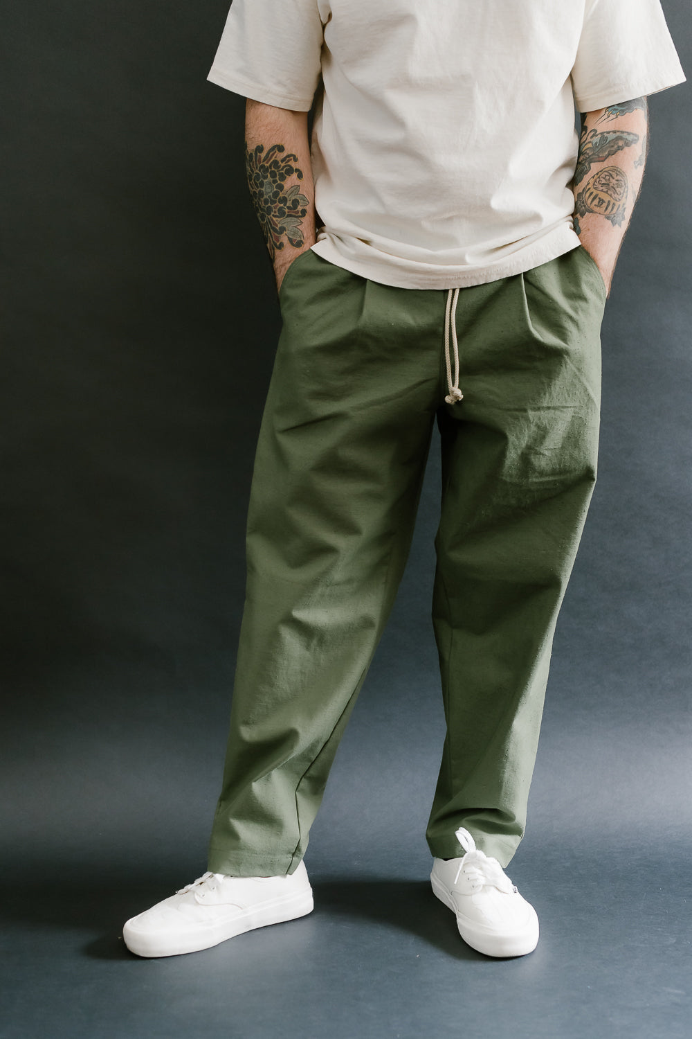 Back Nep Ump Pants - 20 Khaki