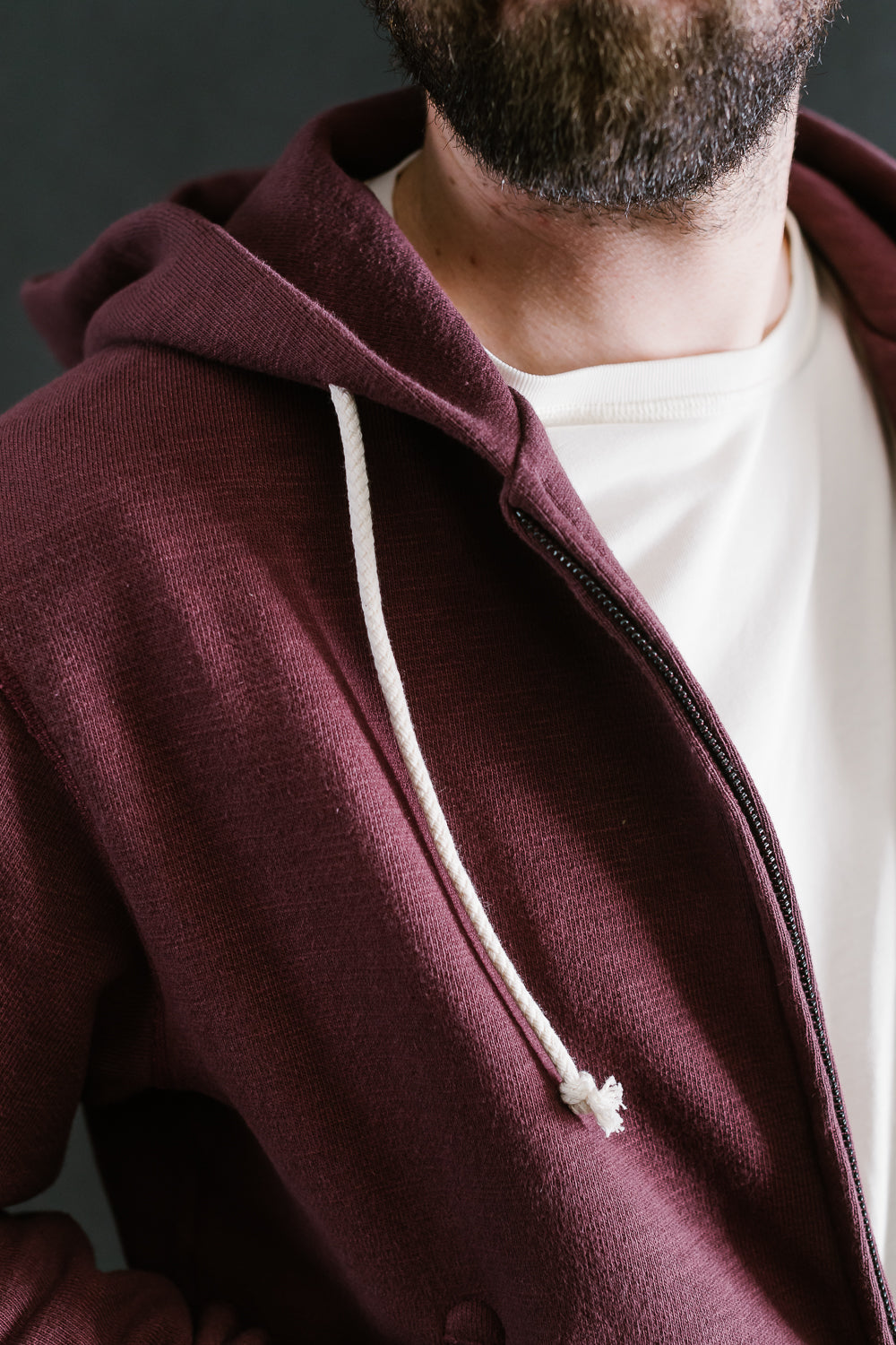 GG Sweat Zipper Parka - 217 Mahogany