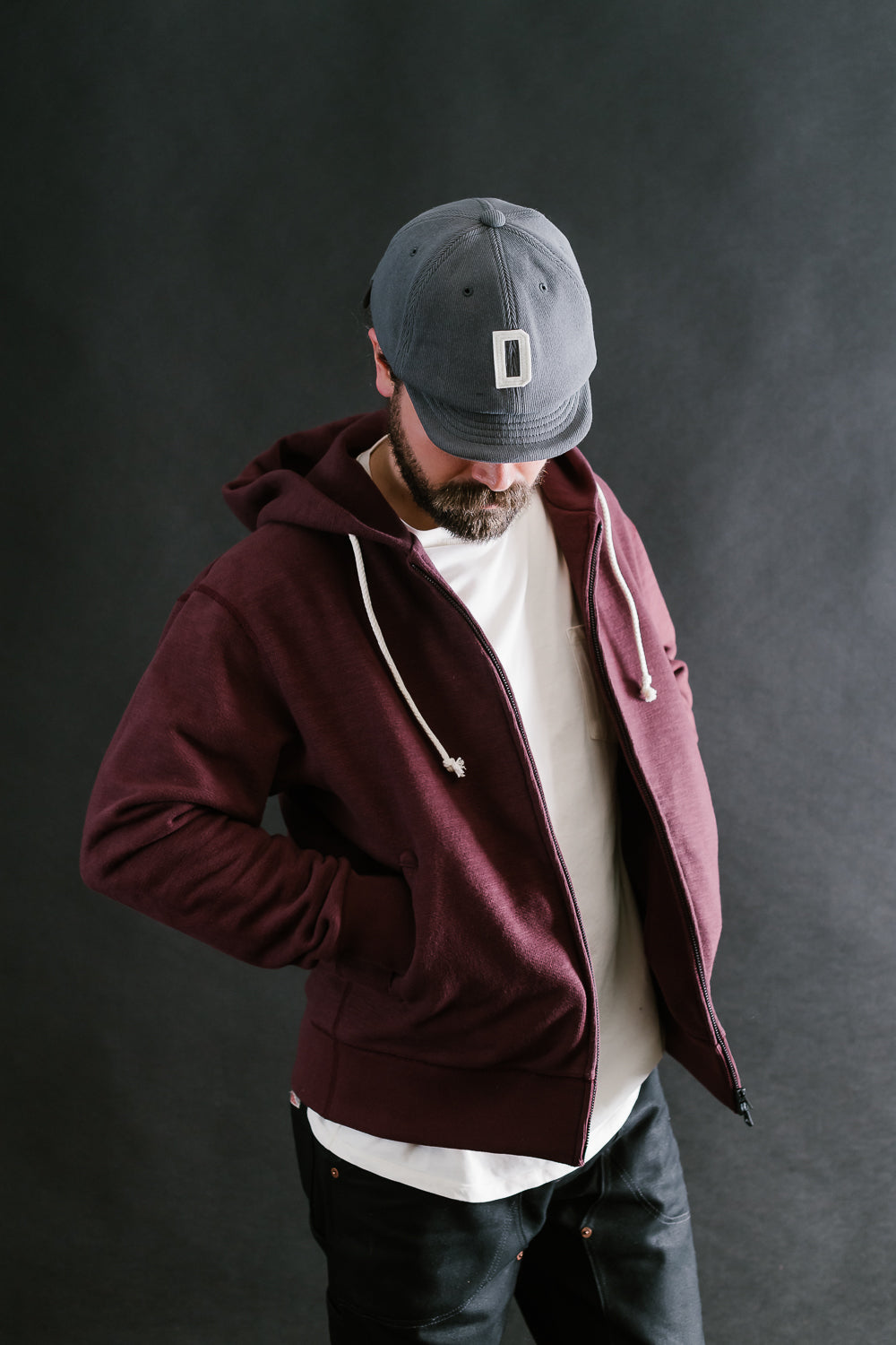 GG Sweat Zipper Parka - 217 Mahogany