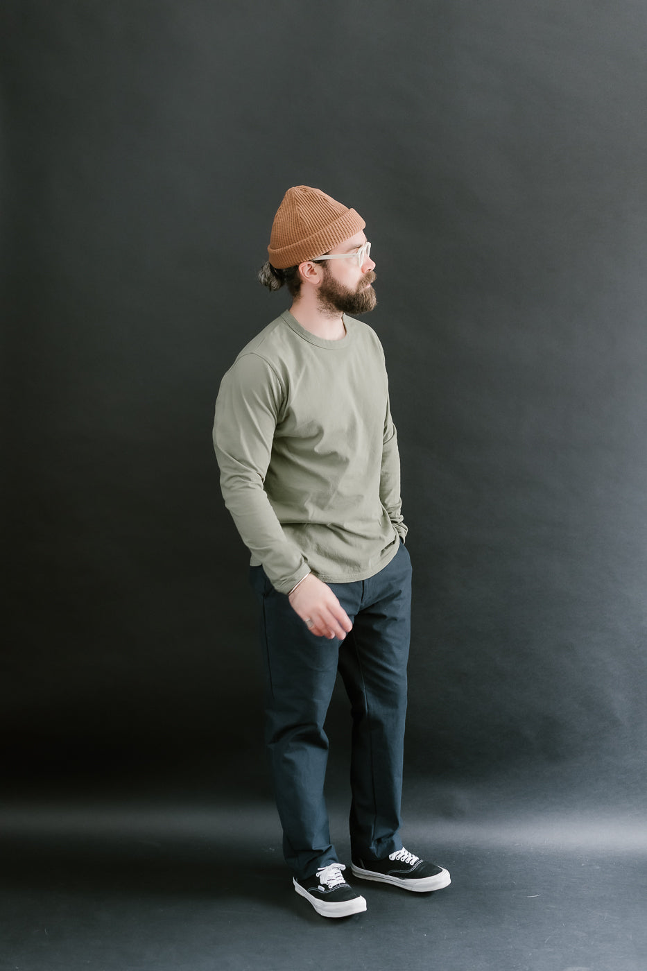 Lead Off LS T-Shirt - 320 Olive