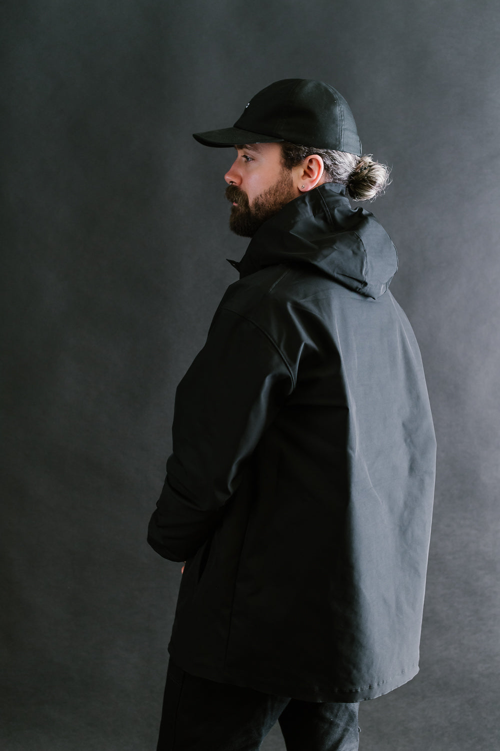 OX Hoodie Coat - 07 Black