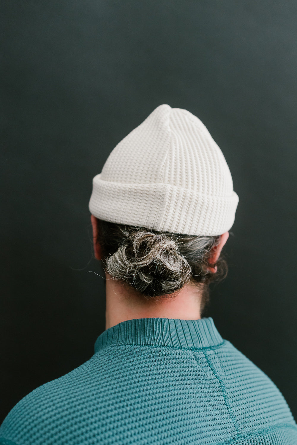 Waffle Knit Cap - 14 Ivory